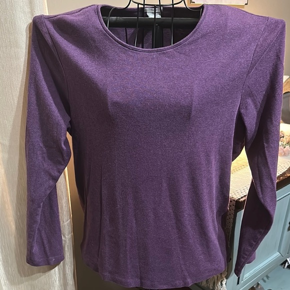 Women's Purple Long Sleeve Top - Picture 6 of 6